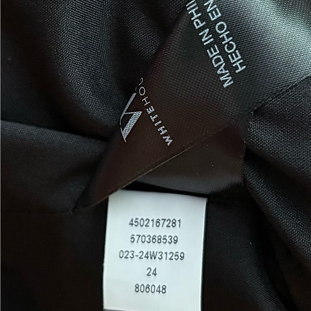 White House Black Market Black Flutter-Sleeve Studio Vest 💛Size 14 NWT - Picture 10 of 11